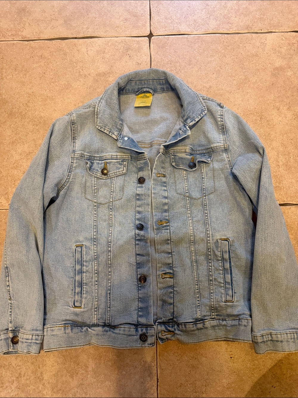 Light Blue Kids' Denim Jean Jacket - Unbranded